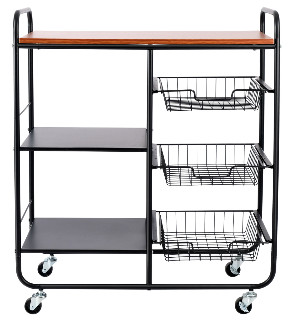 multi function kitchen trolley steel