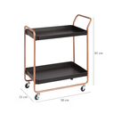 2tier rolling cart