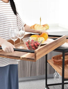 3 tier kitchen trolley steel