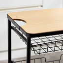 3 tier kitchen trolley steel+ MDF