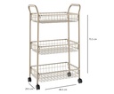 3 tier rolling cart