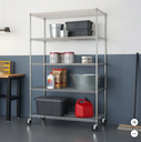 5 Tier Chrome Wire Shelving