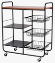 multi function kitchen trolley steel