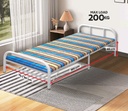 Folding Bed 90*190cm (yellow & blue )