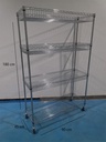 4 tier chrome  basket rack