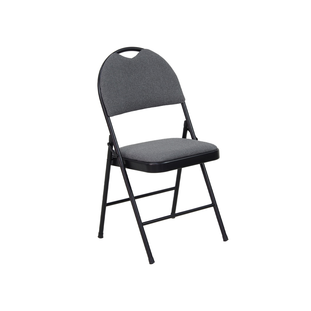 HM-SC25012 FOLDING CHAIR BLACK &GREY