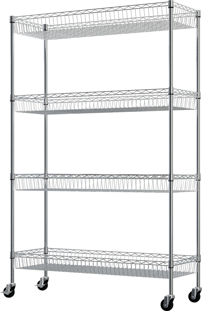 4 tier chrome  basket rack