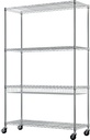 4 Tier Wire Shelving With Basket