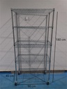 5 Tier light duty Chrome Wire Shelving With baskets