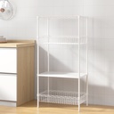 4 Tiers White Kitchen Rack