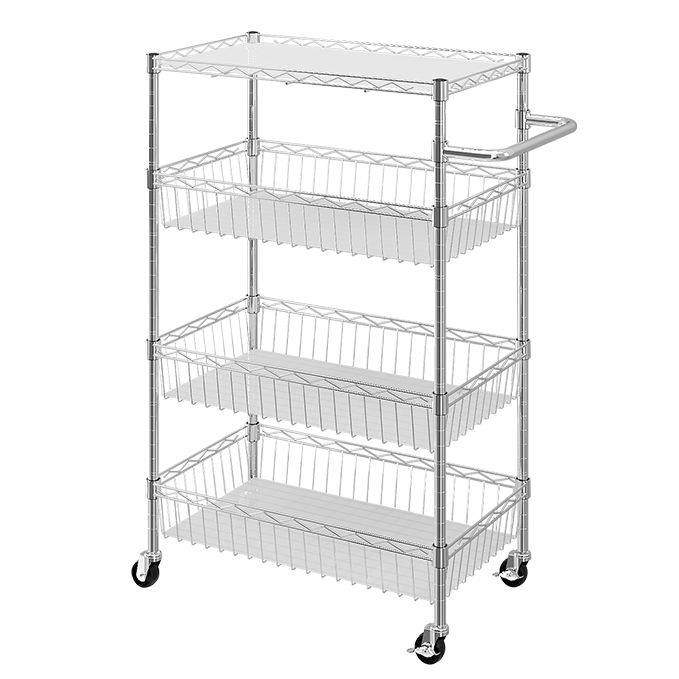 4 Tiers Basket Kitchen Rack