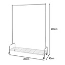 Single-rod Clothes Rack