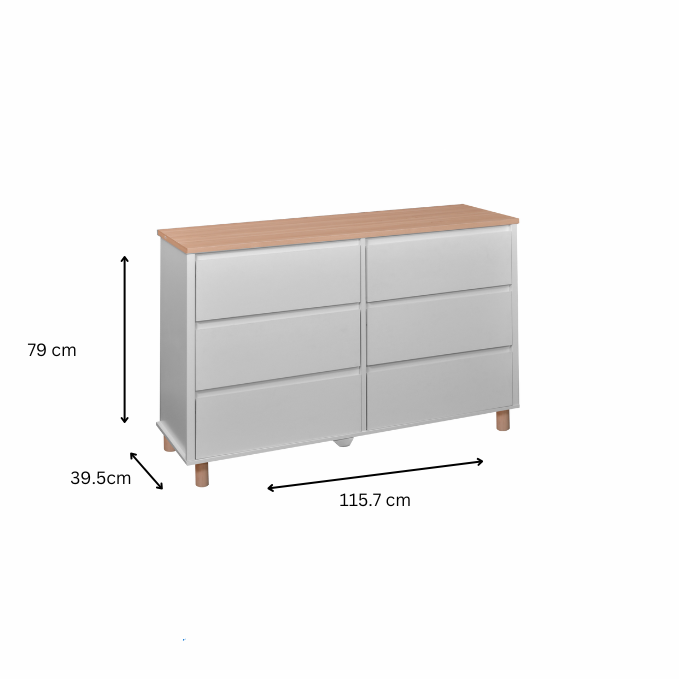 DRAWER, CSD-AKSEL-4D-WHT