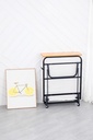 folding bed with wheel and mattress 80*190cm 