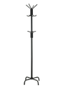 12588E00-COAT RACK BLACK  POWEDER COATING TUBULAR STEEL WITH 12PCS HOOKS.  SIZE: 50 X 50 X 185 H CM