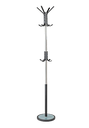 14120C10-COAT RACK, 30 DIA. X 178 H CM   CHROME PLATED TUBULAR STEEL. BLACK