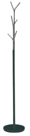 143362CK-COAT RACK, BLACK POWDER COATING BASE SIZE: 30 X 30 X 178 HCM