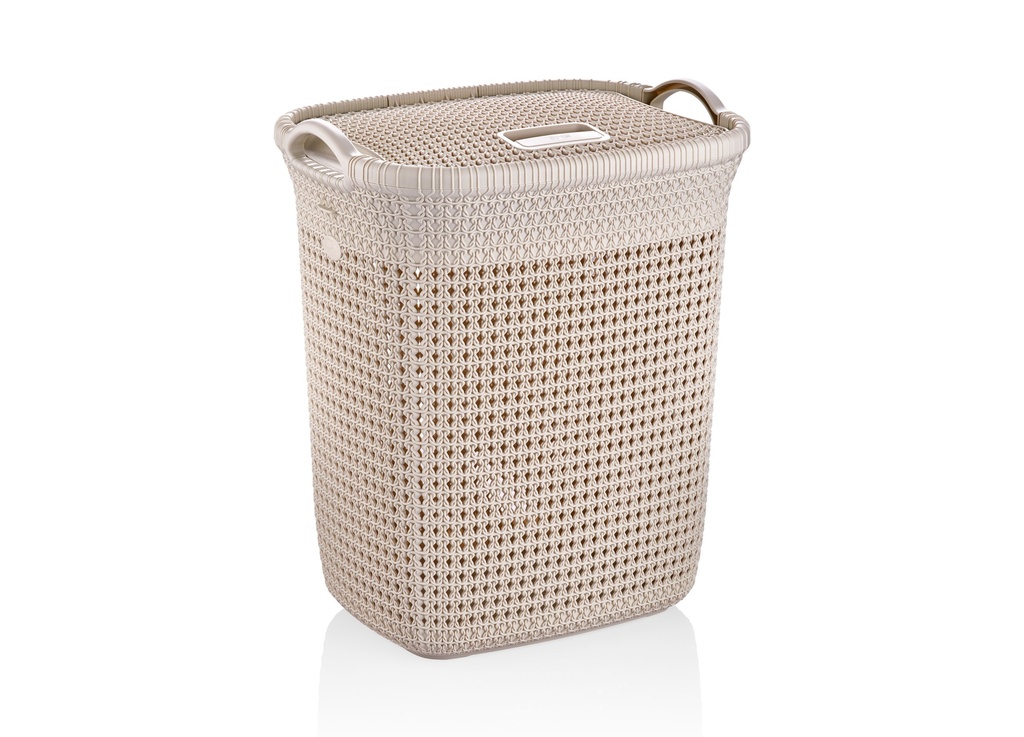 KNIT DESIGN LAUNDRY HAMPER (52 LT)8065