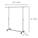 FGHS-5001 SINGEL GARMENT RACK SIZE-180*55*190