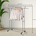 FGHD-5000 TWO BAR GARMENT RACK SIZE-187*55*183
