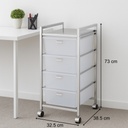 FLF001-4Q-1 4 TIER STORAGE TROLLY