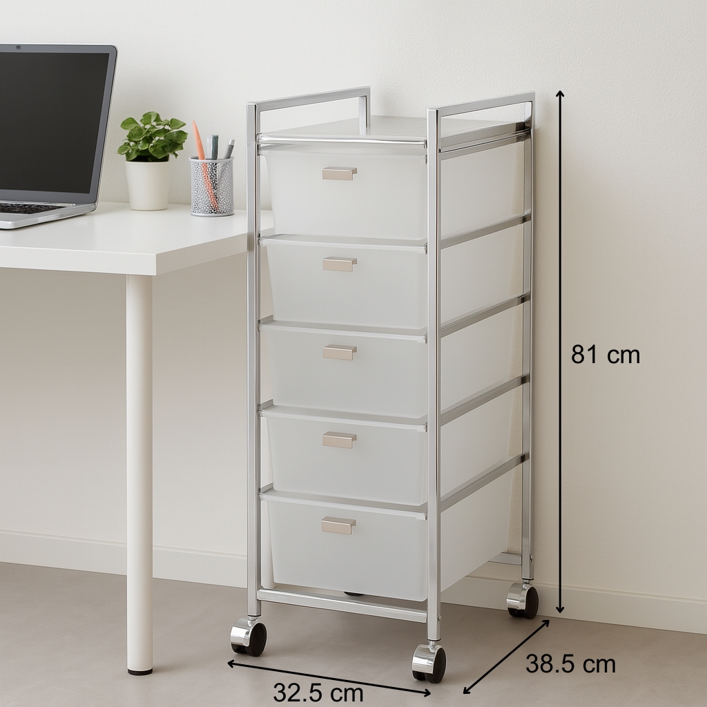 FLF001-5Q-1 5 TIER STORAGE TROLLY