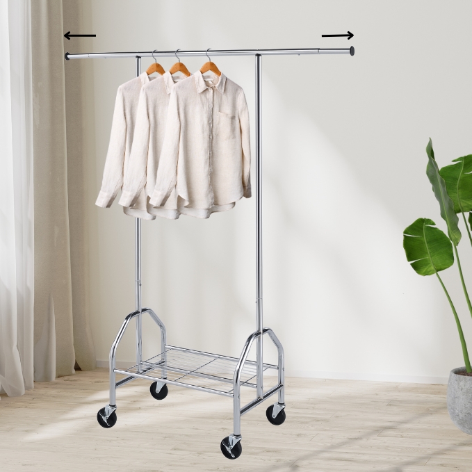 Single Garment Rack Extension Bar 130-160*48*190 CM