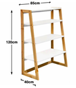  BASEL Multifunctional 4-Tier Ladder Shelf