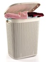  LAUNDRY BASKET WITH KNIT DESIGN M-079