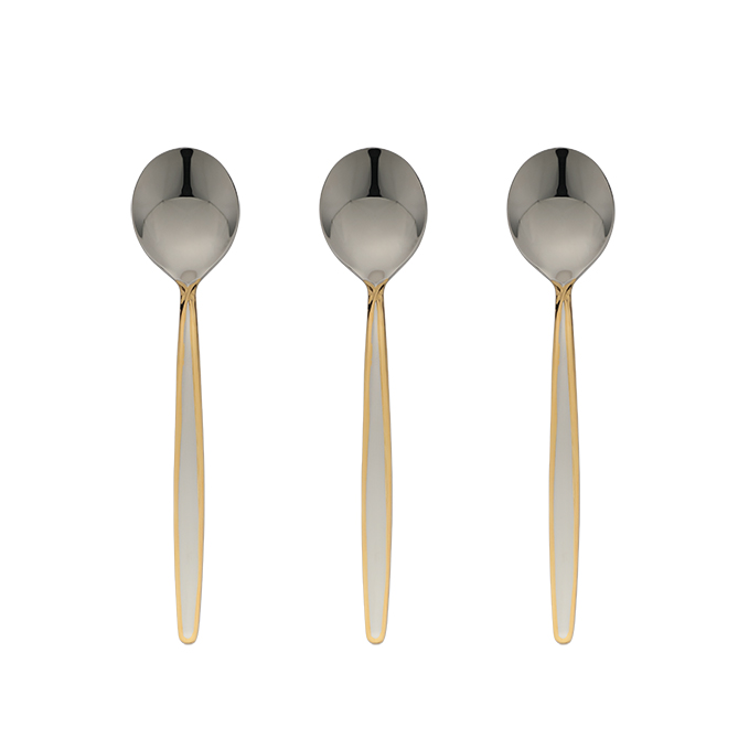 3PCS SOUP SPOON A042G-SPSP