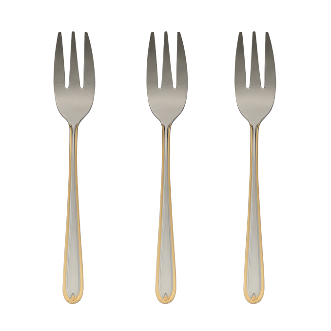3PCS CAKE FORK D874G-CKFK