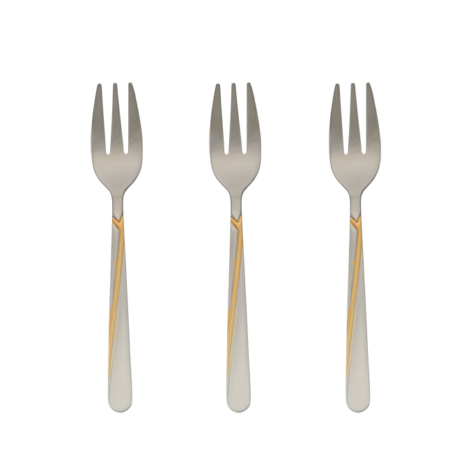3PCS CAKE FORK D954G-CKFK