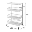 4 Tiers Basket Kitchen Rack
