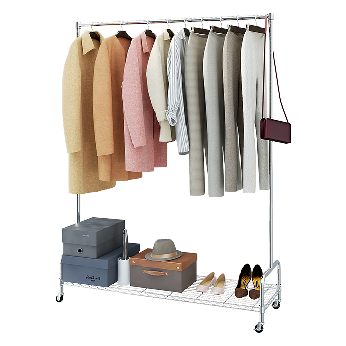Single-rod Clothes Rack