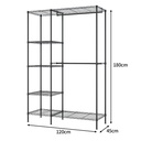 5 Tiers Black Garment Rack