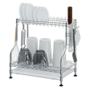 Adjustable Dish Rack 2 Shelf
