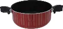 Teflon Pot with Stainless Steel Lid, 22 cm