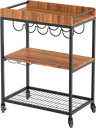 3 tier kitchen trolley steel