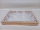 Snack Serving Tray with Lid and Bowls 