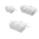 Clear Fruit Storage Box with Drain Basket 