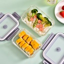 Grey Borosilicate Glass Food Containers – Microwave Safe