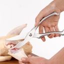 Household fish bone scissors, all-steel