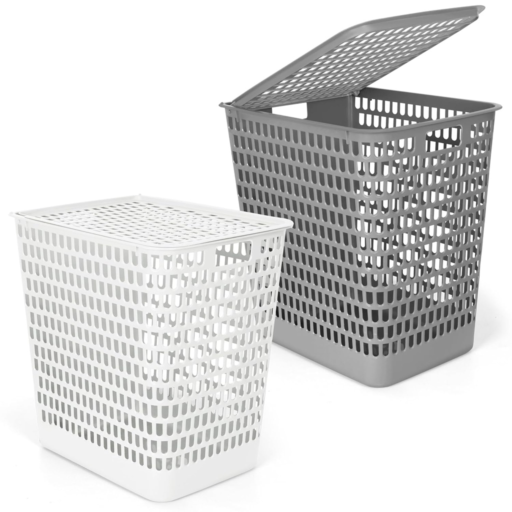 Flexible Laundry Basket with Lid