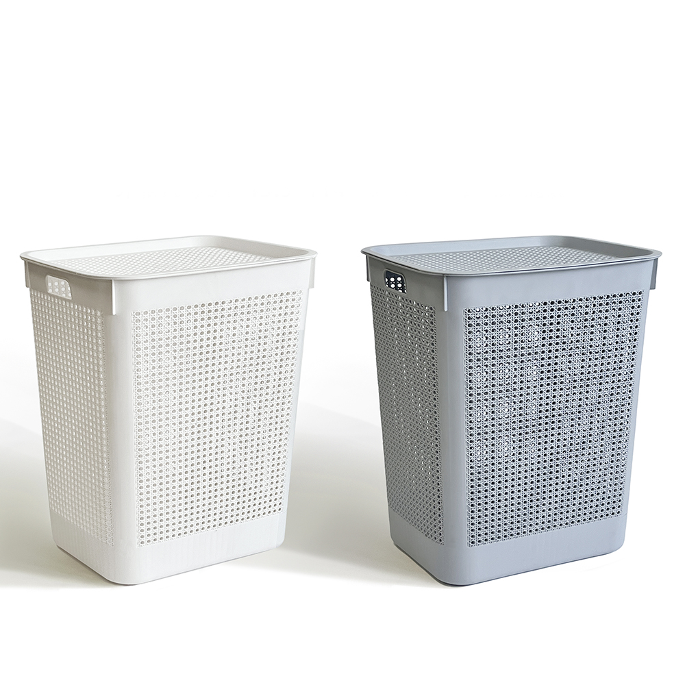 Large Plastic Laundry Basket – 2 Colors