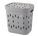 Plastic Laundry Basket – Grey