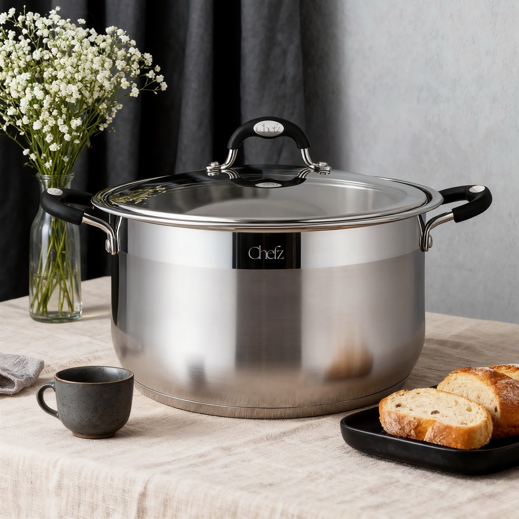 Chefz Multi-Size Stainless Steel Casserole