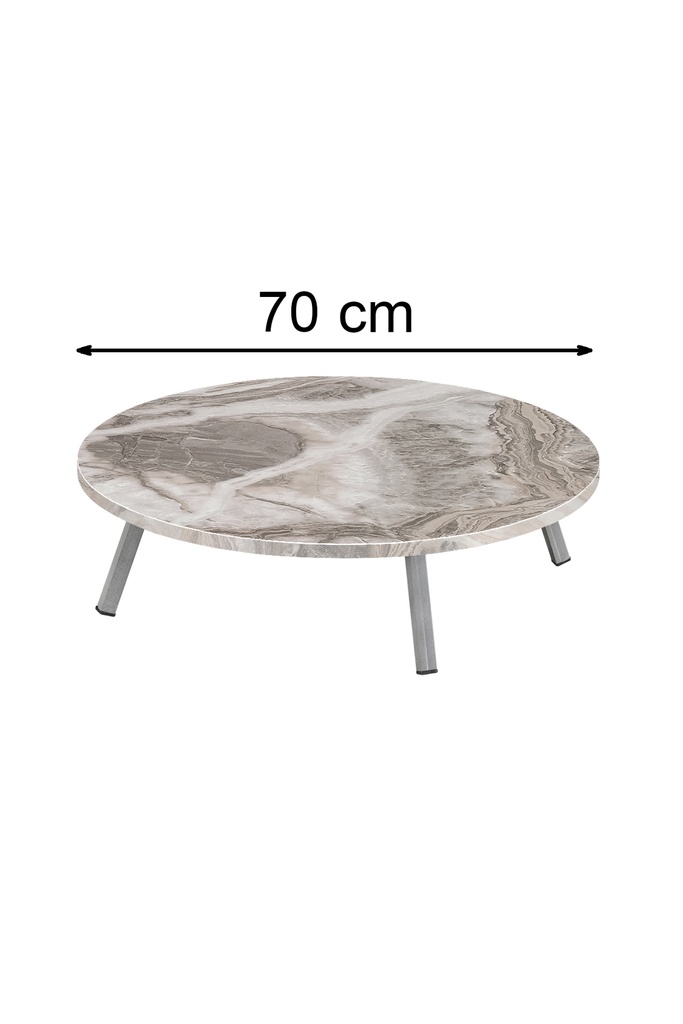 70 CM 70 Q MARBLE FLOOR TABLE