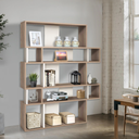 5 Tier Bookshelf Open Back Bookcase