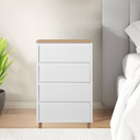 Night Stand with 4 Drawers 