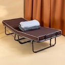 Brown Folding Bed 80x190x43 cm